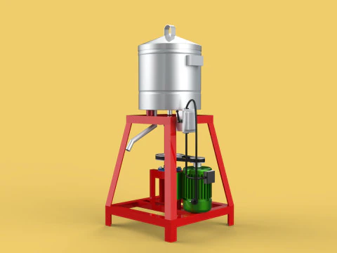 SPINNER MACHINE DEHYDRATOR DRAINER FILTER FOOD CENTRIFUGAL DRYER 3D Model