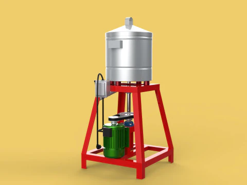 SPINNER MACHINE DEHYDRATOR DRAINER FILTER FOOD CENTRIFUGAL DRYER 3D Model