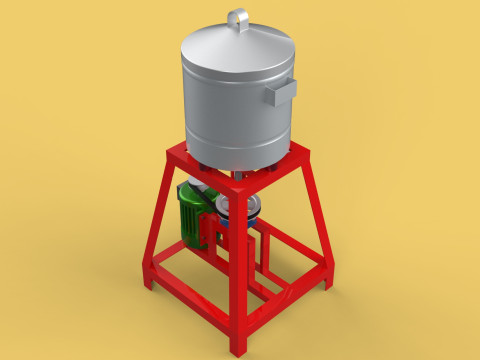 SPINNER MACHINE DEHYDRATOR DRAINER FILTER FOOD CENTRIFUGAL DRYER 3D 模型