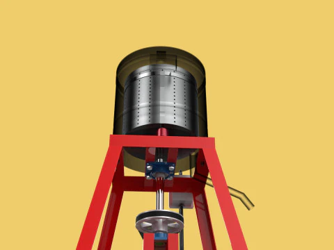 SPINNER MACHINE DEHYDRATOR DRAINER FILTER FOOD CENTRIFUGAL DRYER 3D Model