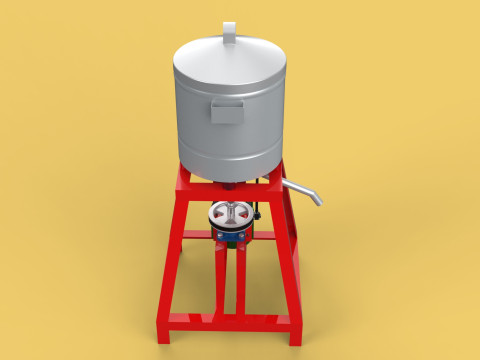 SPINNER MACHINE DEHYDRATOR DRAINER FILTER FOOD CENTRIFUGAL DRYER 3D 模型