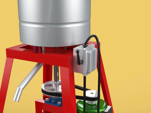 SPINNER MACHINE DEHYDRATOR DRAINER FILTER FOOD CENTRIFUGAL DRYER 3D Model