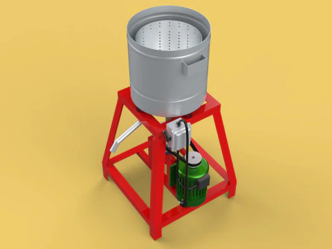 SPINNER MACHINE DEHYDRATOR DRAINER FILTER FOOD CENTRIFUGAL DRYER 3D Model