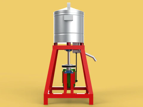 SPINNER MACHINE DEHYDRATOR DRAINER FILTER FOOD CENTRIFUGAL DRYER 3D Model