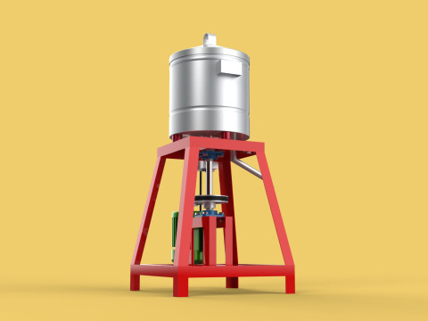 SPINNER MACHINE DEHYDRATOR DRAINER FILTER FOOD CENTRIFUGAL DRYER 3D 模型