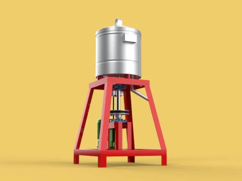 SPINNER MACHINE DEHYDRATOR DRAINER FILTER FOOD CENTRIFUGAL DRYER 3D Model