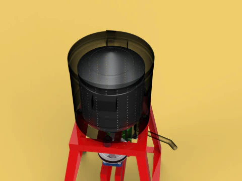 SPINNER MACHINE DEHYDRATOR DRAINER FILTER FOOD CENTRIFUGAL DRYER 3D Model