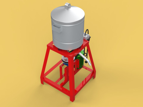 SPINNER MACHINE DEHYDRATOR DRAINER FILTER FOOD CENTRIFUGAL DRYER 3D 模型