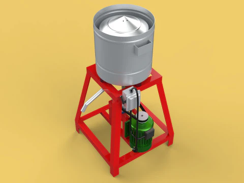 SPINNER MACHINE DEHYDRATOR DRAINER FILTER FOOD CENTRIFUGAL DRYER 3D Model