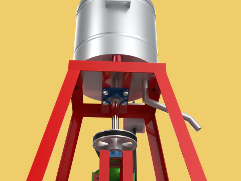 SPINNER MACHINE DEHYDRATOR DRAINER FILTER FOOD CENTRIFUGAL DRYER 3D Model