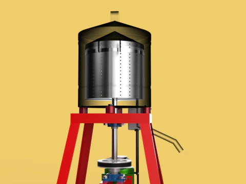 SPINNER MACHINE DEHYDRATOR DRAINER FILTER FOOD CENTRIFUGAL DRYER 3D Model