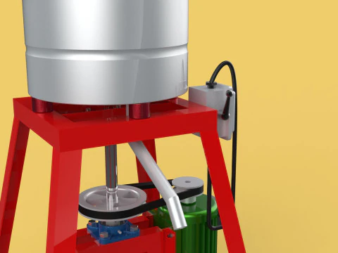 SPINNER MACHINE DEHYDRATOR DRAINER FILTER FOOD CENTRIFUGAL DRYER 3D Model