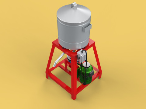 SPINNER MACHINE DEHYDRATOR DRAINER FILTER FOOD CENTRIFUGAL DRYER 3D 模型