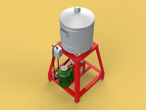 SPINNER MACHINE DEHYDRATOR DRAINER FILTER FOOD CENTRIFUGAL DRYER 3D 模型