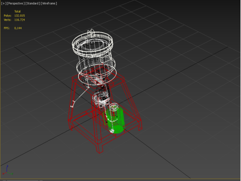 SPINNER MACHINE DEHYDRATOR DRAINER FILTER FOOD CENTRIFUGAL DRYER 3D 模型