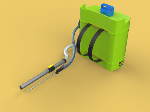 ELECTRIC KNAPSACK GARDEN SPRAYER BACKPACK FERTILIZER PESTICIDE 3D Model