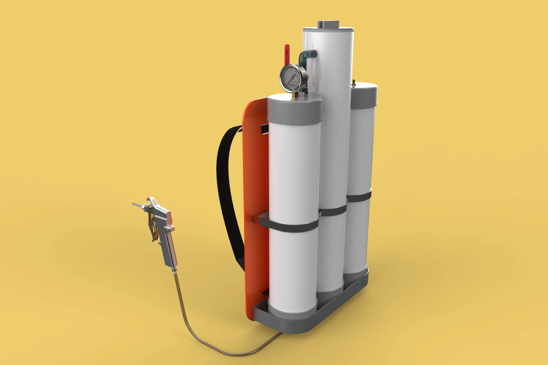 MULTIPURPOSE SPRAYER AIR COMPRESSOR KNAPSACK BACKPACK PORTABLE 3D Model .c4d .max .obj .3ds .fbx .stl .blend