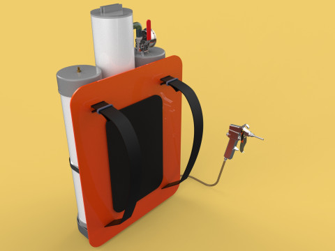 MULTIPURPOSE SPRAYER AIR COMPRESSOR KNAPSACK BACKPACK PORTABLE Modello 3D