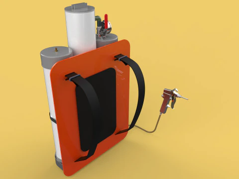 MULTIPURPOSE SPRAYER AIR COMPRESSOR KNAPSACK BACKPACK PORTABLE 3D Model