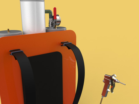 MULTIPURPOSE SPRAYER AIR COMPRESSOR KNAPSACK BACKPACK PORTABLE Modello 3D