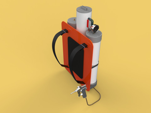 MULTIPURPOSE SPRAYER AIR COMPRESSOR KNAPSACK BACKPACK PORTABLE Modello 3D