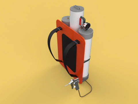 MULTIPURPOSE SPRAYER AIR COMPRESSOR KNAPSACK BACKPACK PORTABLE 3D Model