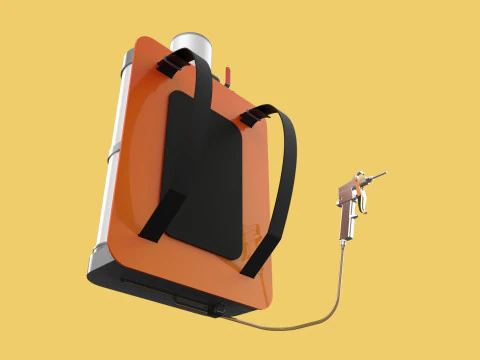 MULTIPURPOSE SPRAYER AIR COMPRESSOR KNAPSACK BACKPACK PORTABLE 3D Model