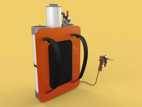 MULTIPURPOSE SPRAYER AIR COMPRESSOR KNAPSACK BACKPACK PORTABLE 3D Model