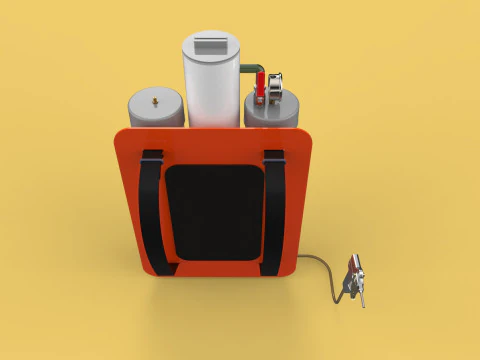 MULTIPURPOSE SPRAYER AIR COMPRESSOR KNAPSACK BACKPACK PORTABLE 3D Model