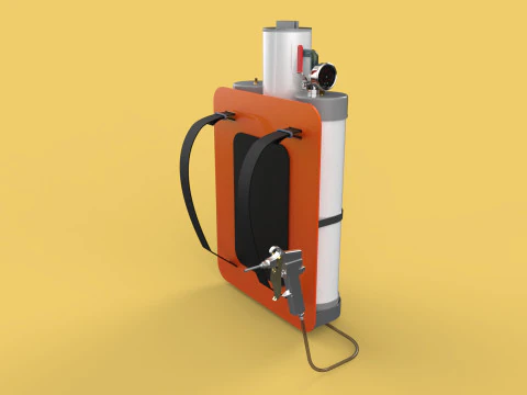 MULTIPURPOSE SPRAYER AIR COMPRESSOR KNAPSACK BACKPACK PORTABLE 3D Model