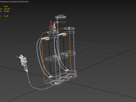 MULTIPURPOSE SPRAYER AIR COMPRESSOR KNAPSACK BACKPACK PORTABLE 3D Model