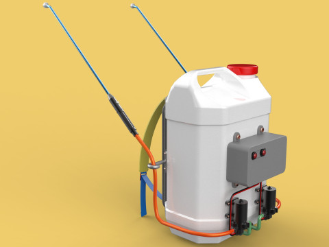 DIY ELECTRIC SPRAYER KNAPSACK JERRYCAN TANK PUMP BATTERY POWERED 3Dモデル