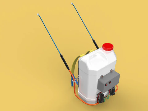 DIY ELECTRIC SPRAYER KNAPSACK JERRYCAN TANK PUMP BATTERY POWERED 3D Model