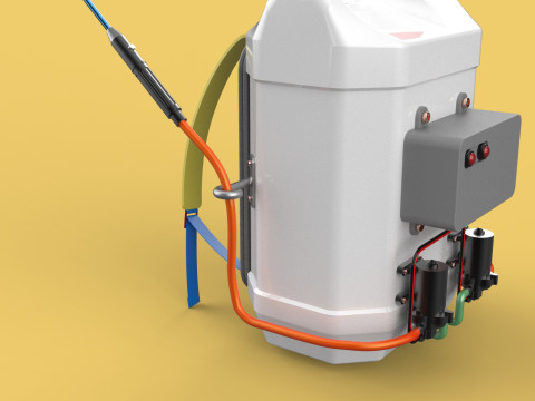 DIY ELECTRIC SPRAYER KNAPSACK JERRYCAN TANK PUMP BATTERY POWERED 3D 모델