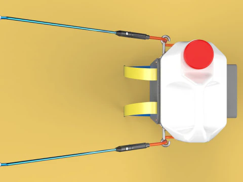 DIY ELECTRIC SPRAYER KNAPSACK JERRYCAN TANK PUMP BATTERY POWERED 3D Model