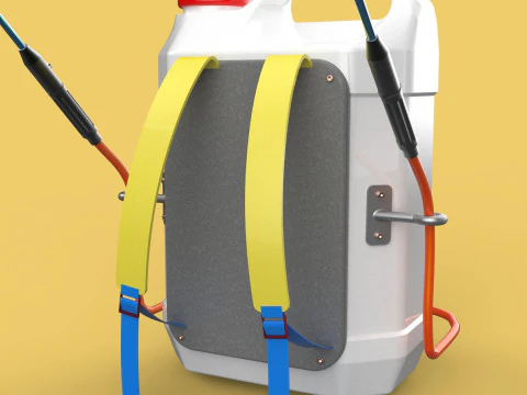 DIY ELECTRIC SPRAYER KNAPSACK JERRYCAN TANK PUMP BATTERY POWERED 3D Model
