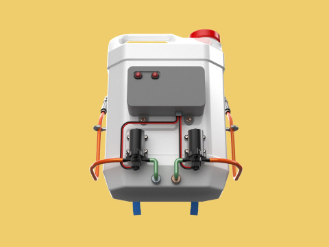 DIY ELECTRIC SPRAYER KNAPSACK JERRYCAN TANK PUMP BATTERY POWERED 3D 모델