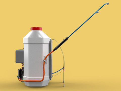 DIY ELECTRIC SPRAYER KNAPSACK JERRYCAN TANK PUMP BATTERY POWERED 3D 모델
