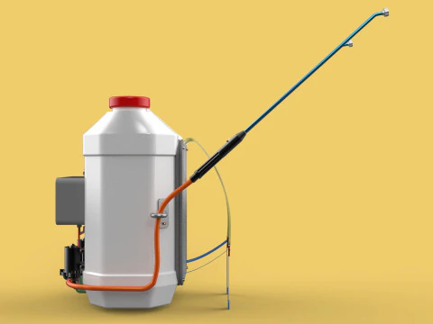 DIY ELECTRIC SPRAYER KNAPSACK JERRYCAN TANK PUMP BATTERY POWERED 3D Model