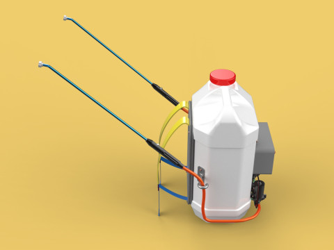 DIY ELECTRIC SPRAYER KNAPSACK JERRYCAN TANK PUMP BATTERY POWERED 3D 모델