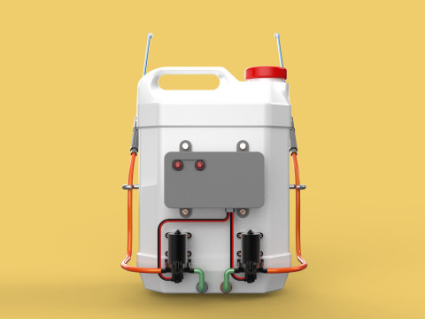 DIY ELECTRIC SPRAYER KNAPSACK JERRYCAN TANK PUMP BATTERY POWERED 3D 모델