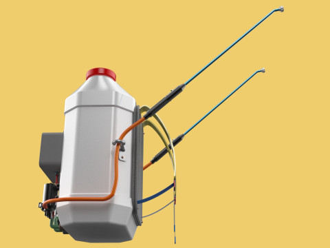 DIY ELECTRIC SPRAYER KNAPSACK JERRYCAN TANK PUMP BATTERY POWERED 3D 모델