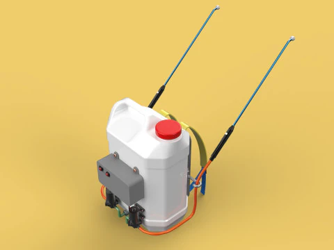 DIY ELECTRIC SPRAYER KNAPSACK JERRYCAN TANK PUMP BATTERY POWERED 3D Model