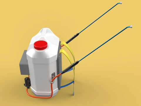 DIY ELECTRIC SPRAYER KNAPSACK JERRYCAN TANK PUMP BATTERY POWERED 3D Model
