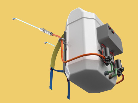 DIY ELECTRIC SPRAYER KNAPSACK JERRYCAN TANK PUMP BATTERY POWERED 3D 모델