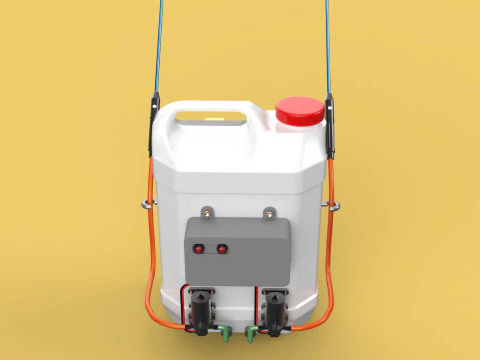 DIY ELECTRIC SPRAYER KNAPSACK JERRYCAN TANK PUMP BATTERY POWERED 3D Model