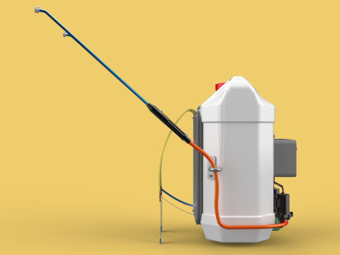 DIY ELECTRIC SPRAYER KNAPSACK JERRYCAN TANK PUMP BATTERY POWERED 3D 모델