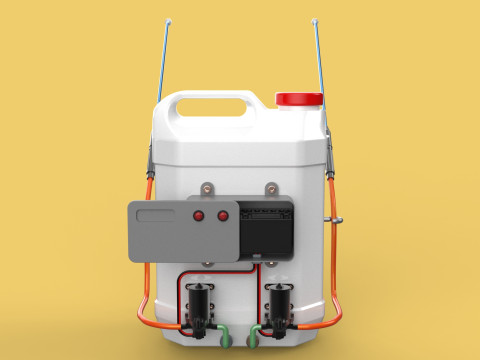 DIY ELECTRIC SPRAYER KNAPSACK JERRYCAN TANK PUMP BATTERY POWERED 3D 모델