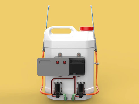 DIY ELECTRIC SPRAYER KNAPSACK JERRYCAN TANK PUMP BATTERY POWERED 3D Model