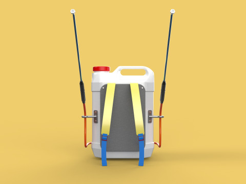 DIY ELECTRIC SPRAYER KNAPSACK JERRYCAN TANK PUMP BATTERY POWERED 3D 모델